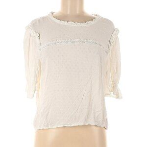 Wild Fable Ivory 3/4 Sleeve Boho Top Size L